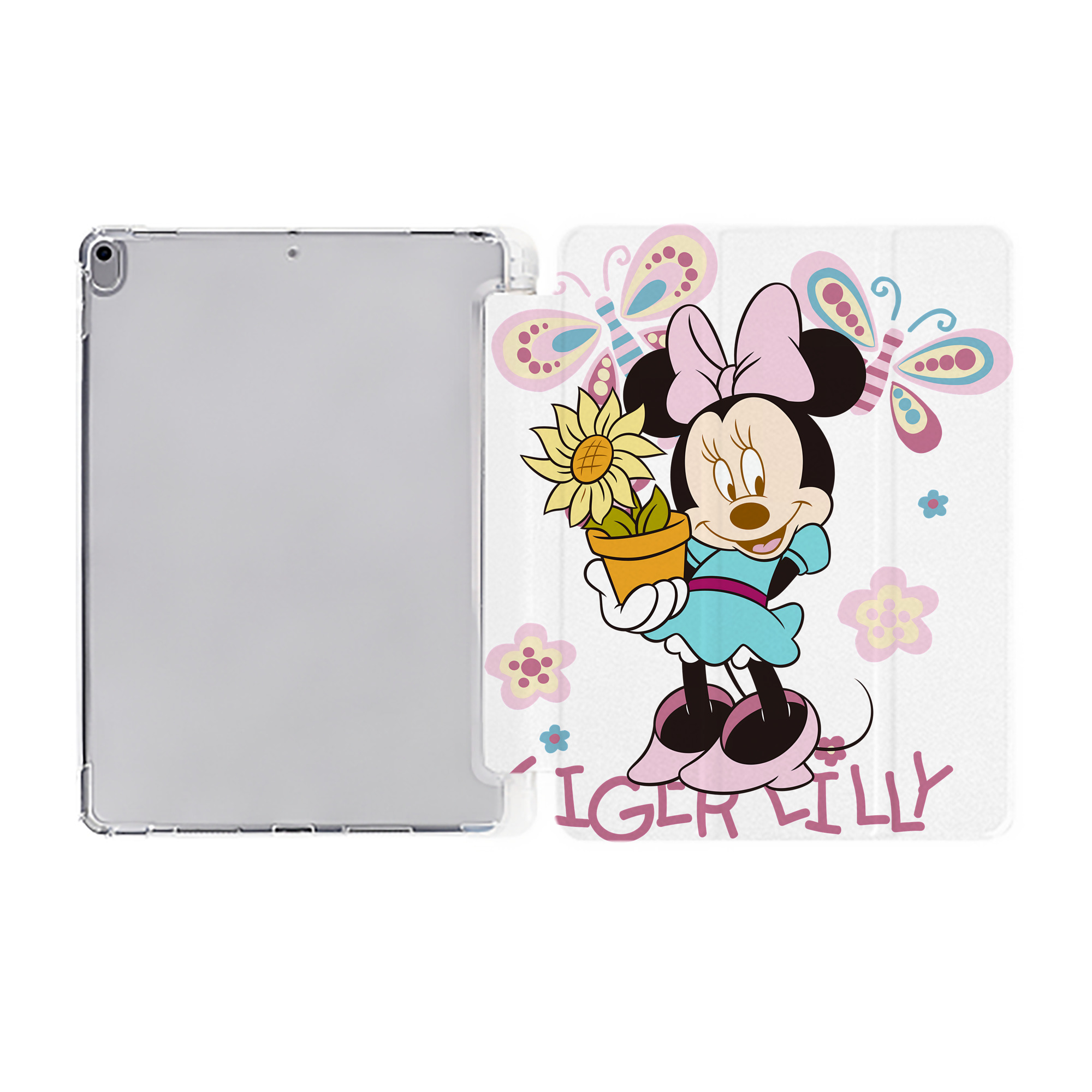 （画像用） ミッキーマウス Mickey Mouse IPad ケース ペン収納付き 三つ折りスタンド PUレザー×シリコン 対応機種9.5/10.5/10.9インチ